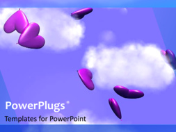 PowerPoint Template - Falling Hearts background